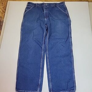 Carhartt Carpenter Jeans  Mens Size 38 Wide Leg Blue